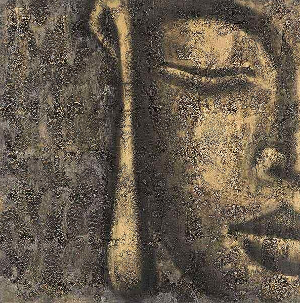 Bild BUDDHA-GESICHT links 100x100cm