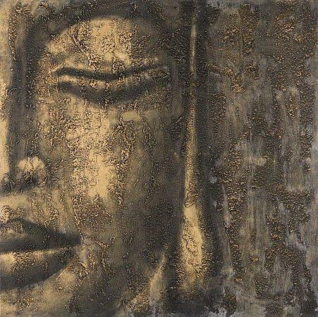 Bild BUDDHA-GESICHT rechts 100x100cm