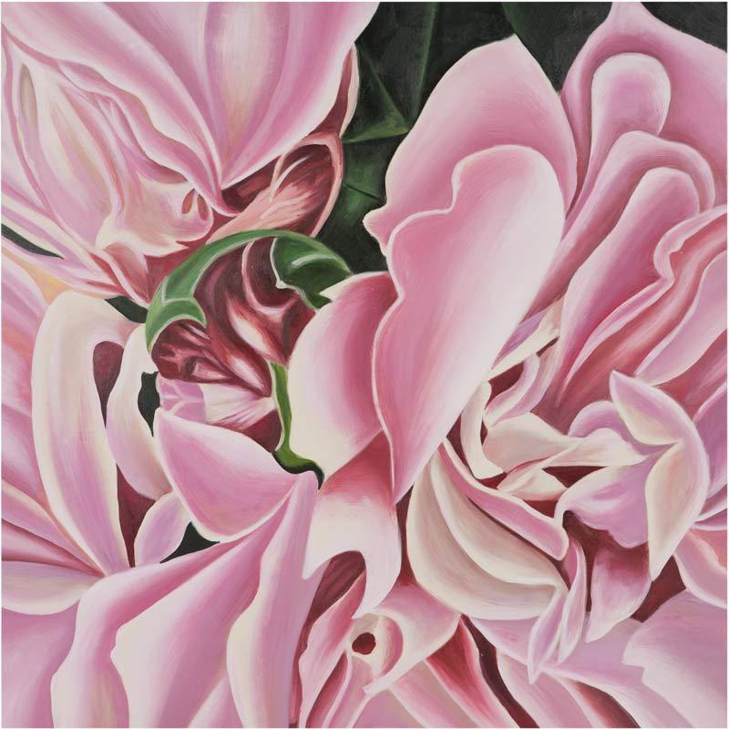 Bild PFINGSTROSE 120x120cm