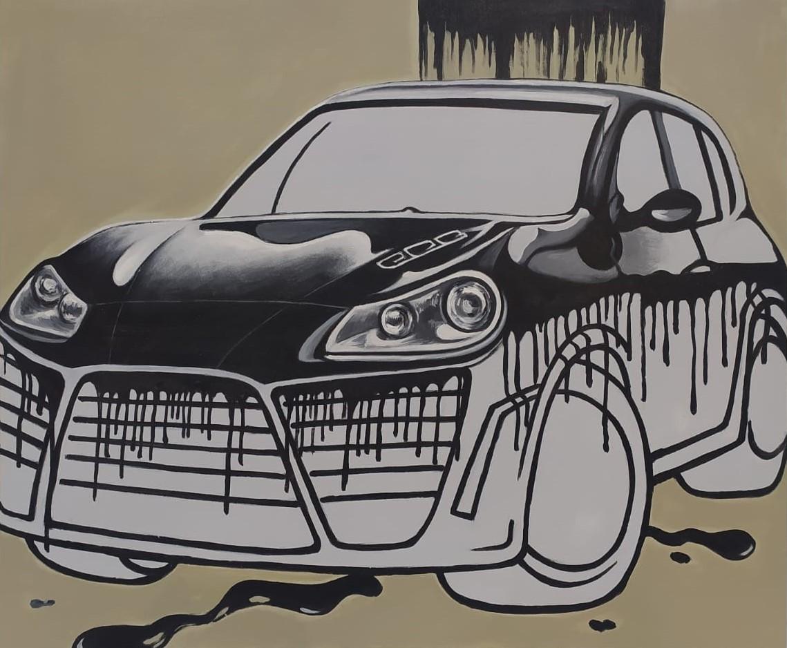 Bild Porsche 120x100 hellgrün