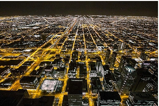 Bild STADT IN DER NACHT 150x100cm