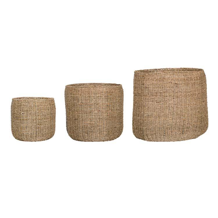 Seegras-KÖRBE 3er-Set H30, H40, H50 cm