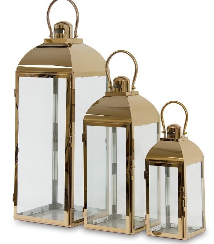 Laterne SERENA 3er-Set H76/57/42cm