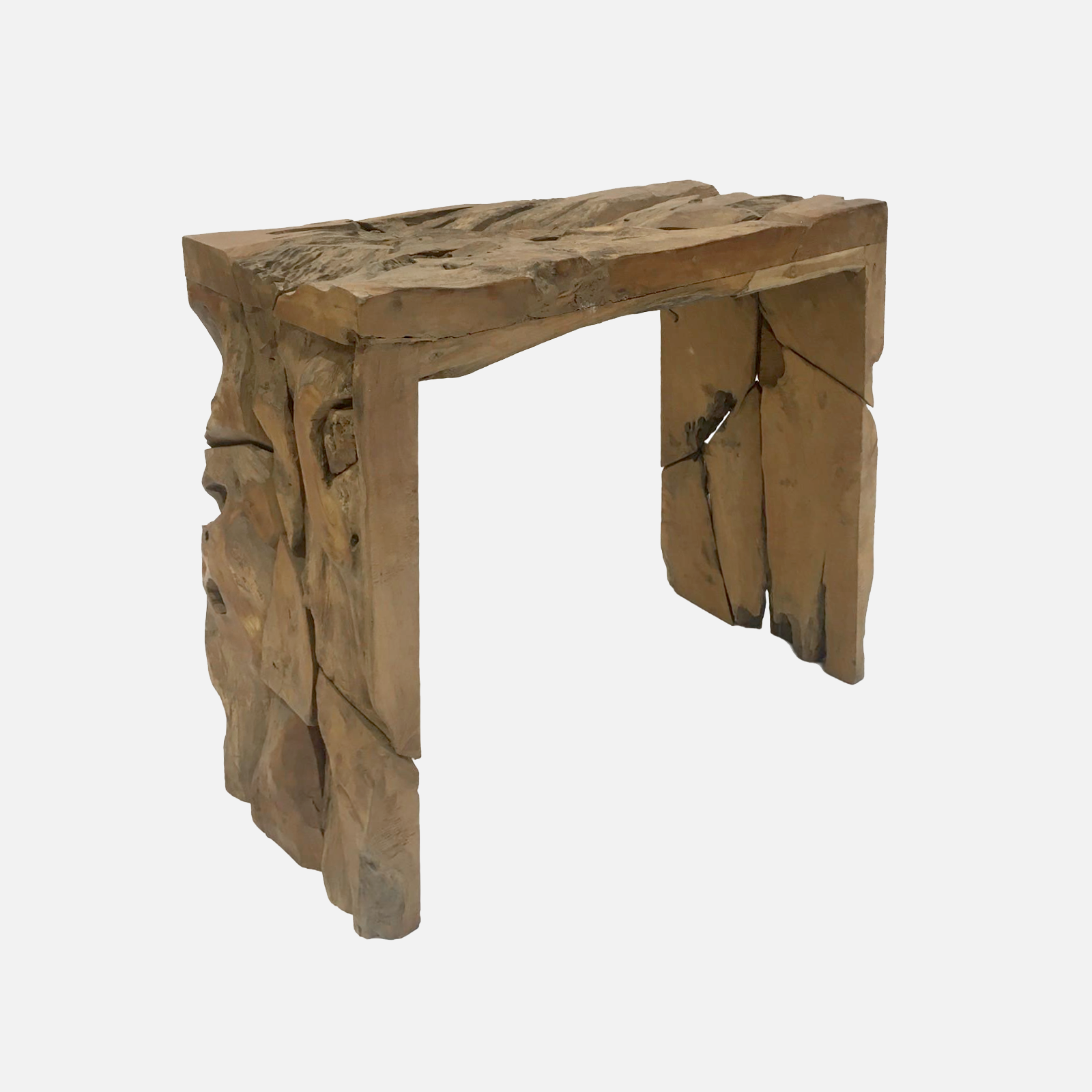 Schreibtisch TEAK 180x75xH75cm mit Glasplatte