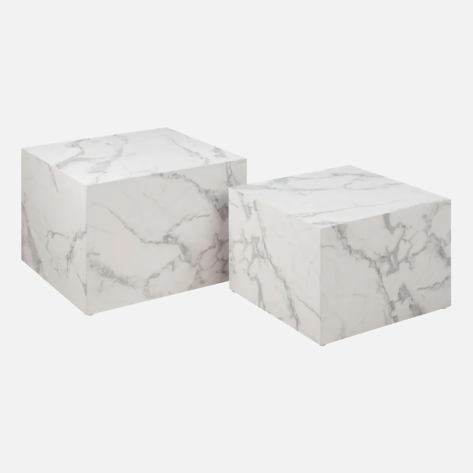 Beistelltisch MALIA Set 58x58x40cm  50x50x33cm
