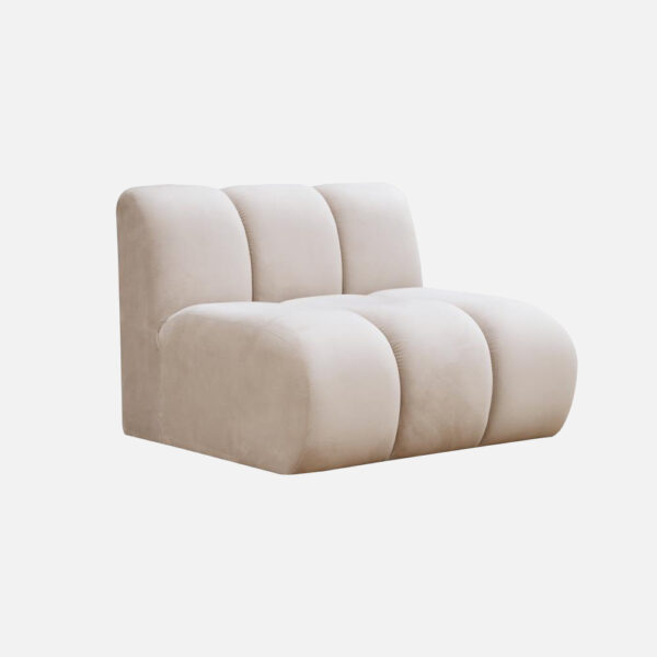 Mittleres GLORIA-Element für modulares ISLAND SOFA beige